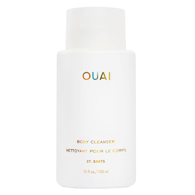 OUAI Body Cleanser, St. Barts - Foaming Body Wash with Jojoba Oil and Rosehip Oil to Hydrate, Nurture, Balance and Soften Skin - Paraben, Phthalate and Sulfate Free Skin Care Products - 10 Oz-GlimoraGlow
