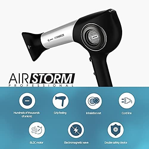 JMW Korean Professional Salon Hair Dryer AIR Storm-1600W BLDC, Fast Drying, Powerful Cold Wind, Lightweight, Quiet and Long-Lasting-GlimoraGlow