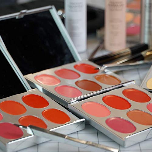 Jerome Alexander New Again Lipstick Palette & Retractable Brush, 6 Hot-Poured, Buildable & Blendable Smooth Matte Shades (Nude)-GlimoraGlow