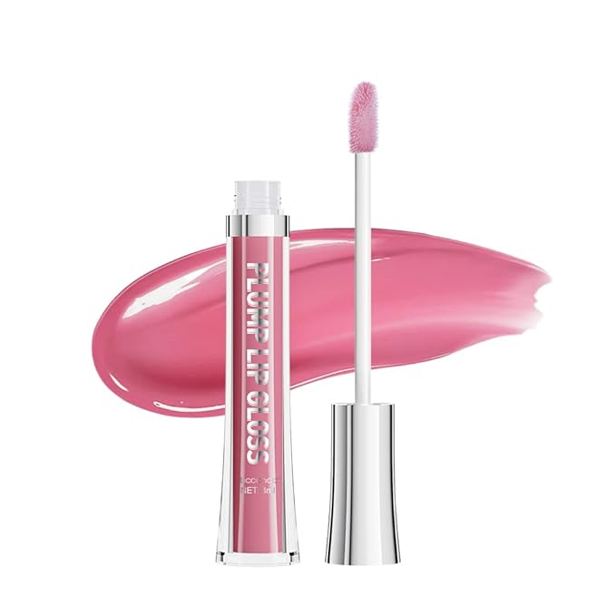 ibcccndc Lip Plumper gloss,Natural Lip Plumper,High Shine Lip Plumper,Lip Enhancer for Fuller,Sexy Lip Gloss,Shiny Lip Gloss For Girls and Women (6)-GlimoraGlow