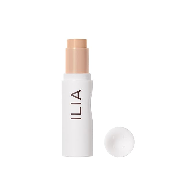 ILIA - Skin Rewind Complexion Stick - Foundation + Concealer + Skincare | Non-Toxic, Vegan, Cruelty-Free, Clean Makeup (9N - Tupelo, 0.35 oz | 10 g)-GlimoraGlow