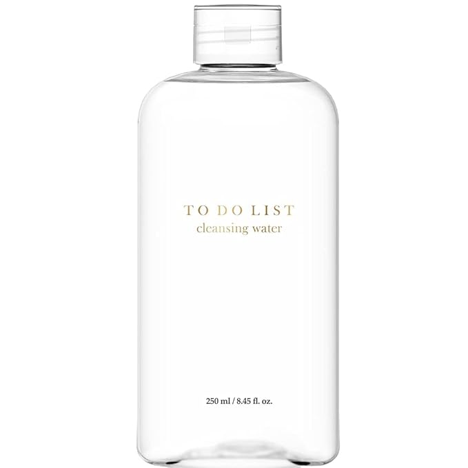 TO DO LIST Cleansing Water | Premium Micellar Water Make up Remover | Oil-free Lip & Eye Makeup Remover | Agua Micelar Cleanser | 8.45 Fl. Oz. | Korean Skin Care For All Skin Types-GlimoraGlow