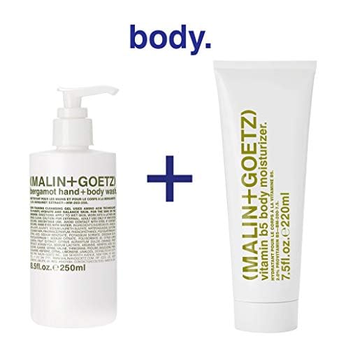 Malin + Goetz Essential Bergamot Purifying, Hydrating Hand + Body Wash, Natural Ingredients for All Skin Types, Soap for Sensitive, Dry Skin, No Stripping, Irritation, 16 Fl Oz-GlimoraGlow