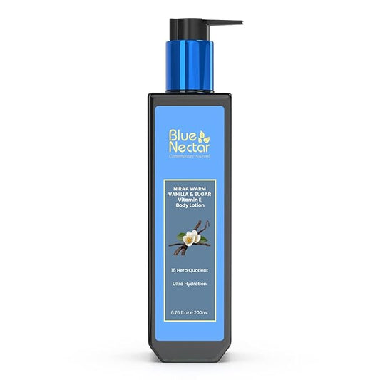 Blue Nectar Shea Butter Moisturizing Body Lotion with Vanilla & Vitamin E for Hydration | Body Lotion for Dry Skin | For Women & Men (12 Herbs, 6.76 Fl oz)-GlimoraGlow