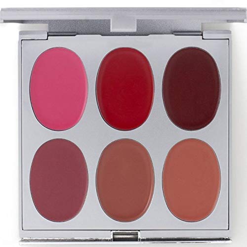 Jerome Alexander New Again Lipstick Palette & Retractable Brush, 6 Hot-Poured, Buildable & Blendable Smooth Matte Shades (Sumptuous Shades)-GlimoraGlow