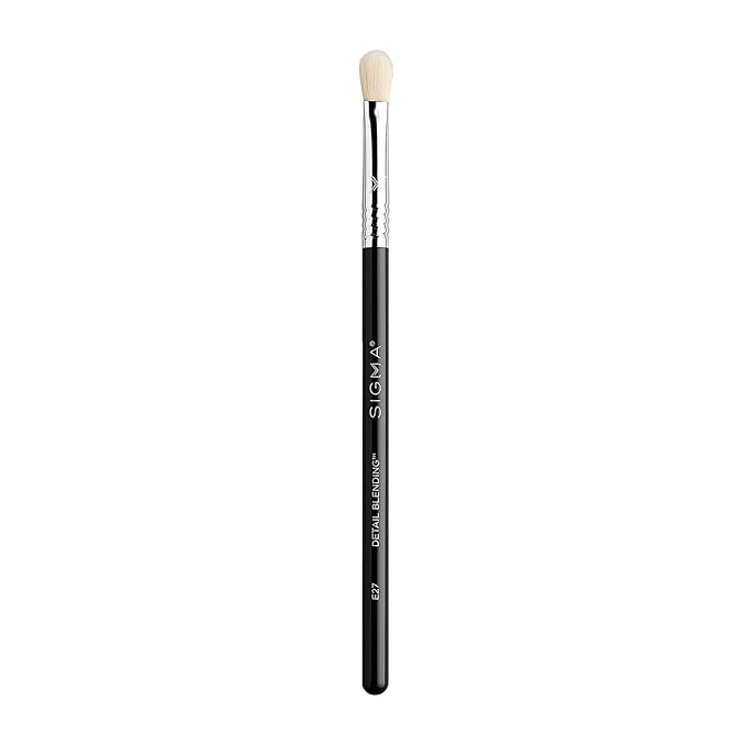 Sigma Beauty Professional E27 Detail Eyeshadow Blending Brush – Eyeshadow Application and Blending Brush - Apply Pigment and Blend Harsh Lines for a Well Blended Effect (1 Brush)-GlimoraGlow