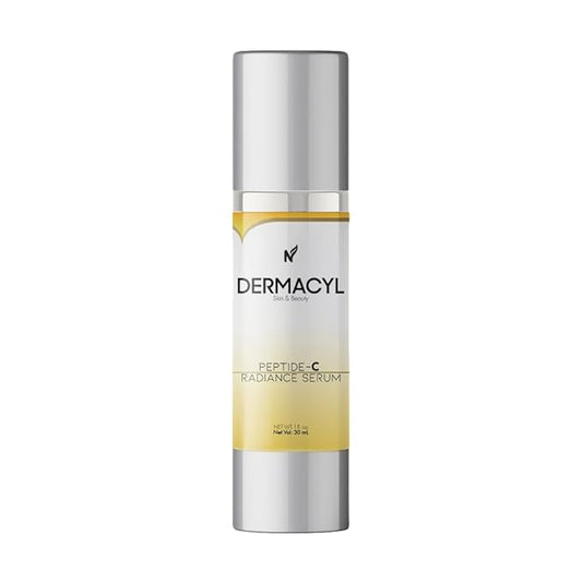 Peptide-C Radiance Serum - Anti-Aging Face Serum with Peptides, Vitamin C, Hyaluronic Acid - Hydrates, Firms, Smooths Wrinkles, 1 oz-GlimoraGlow