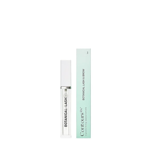 Contours Rx Botanical Lash & Brow Enhancing Serum – Organic, Drug-Free Growth Formula with Peptides & Botanicals – Strengthens, Hydrates & Nourishes – 5ml-GlimoraGlow