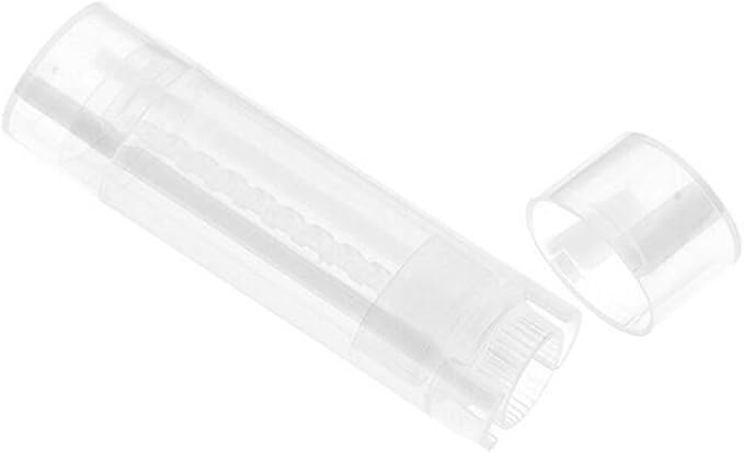 10PCS 4.5g/4.5ml Empty DIY Lip Tubes Holder Containers Vial Refillable PP Plastic Deodorant Crayon Travel Tube Pipe Bottle Lip Gloss Case DIY Lip Balm Gifts For Women Lady Girls(Transparent)-GlimoraGlow