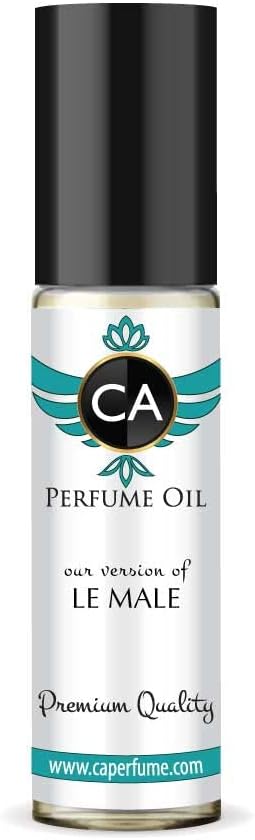 CA Perfume Impression of Le Male For Men Fragrance Body Oil Roll-On 0.3 Fl Oz/10ml-GlimoraGlow