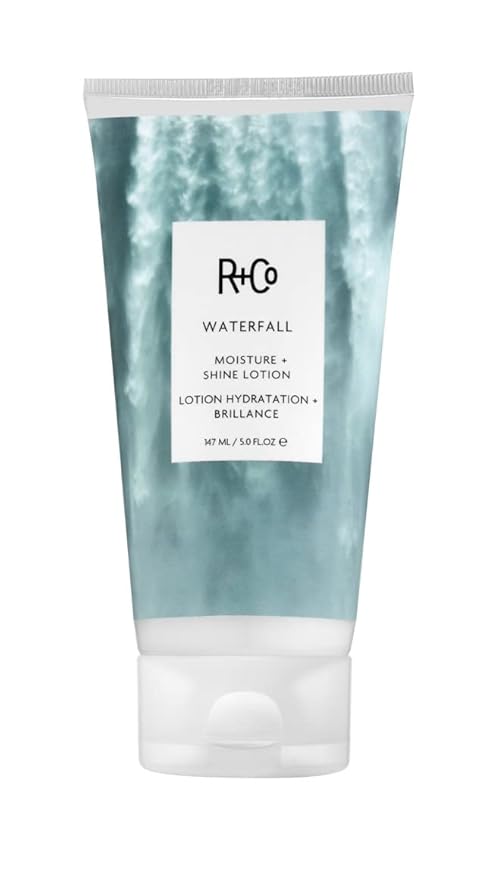 R+Co Waterfall Moisture and Shine Lotion | Lightweight Hair Hydration + Softness | Vegan + Cruelty-Free | 5 Fl Oz-GlimoraGlow