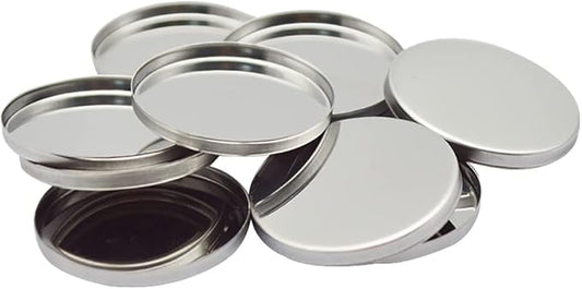 20 Pcs Metal Eyeshadow Pans Round Empty Round Eyeshadow Palette Cosmetic Eyeshadow Tin Reffilable Blush Pans Compact Makeup Tin-GlimoraGlow