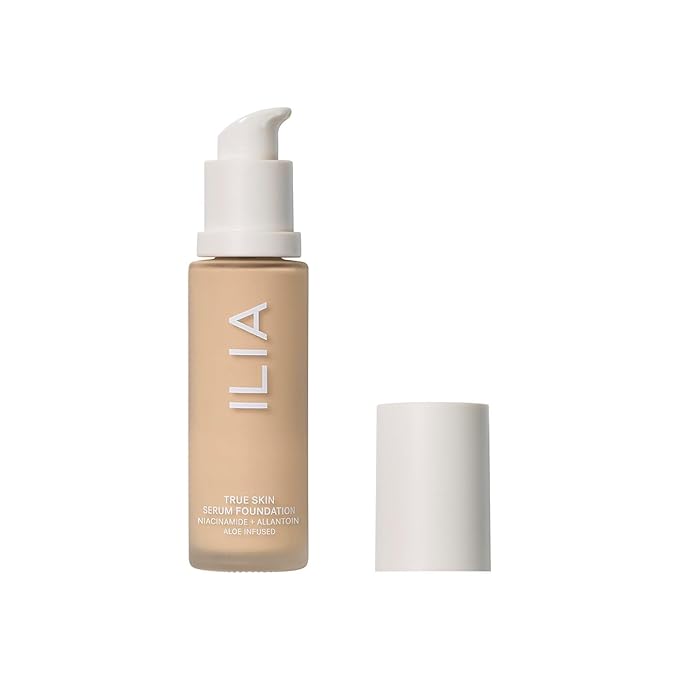 ILIA - True Skin Serum Foundation | Non-comedogenic, Cruelty-Free, Vegan, Weightless Feel, Buildable Coverage, Safe For Sensitive Skin (Molokai SF2.5)-GlimoraGlow
