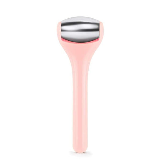 MAANGE Mini Eye & Face Rollers for Eye Massager, Stainless Steel Eye Ice Roller for Relief Puffiness Migraine Skincare Facial Roller (Pink)-GlimoraGlow