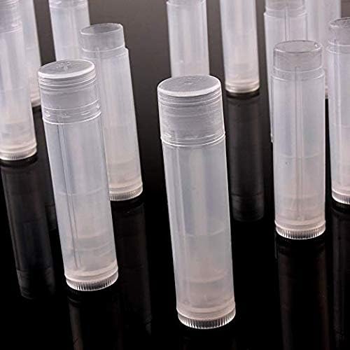 12 Pieces Clear Plastic Empty Lip Balm Tubes Containers DIY Lip Balm Lip Gloss Tube Pipe Bottle-GlimoraGlow