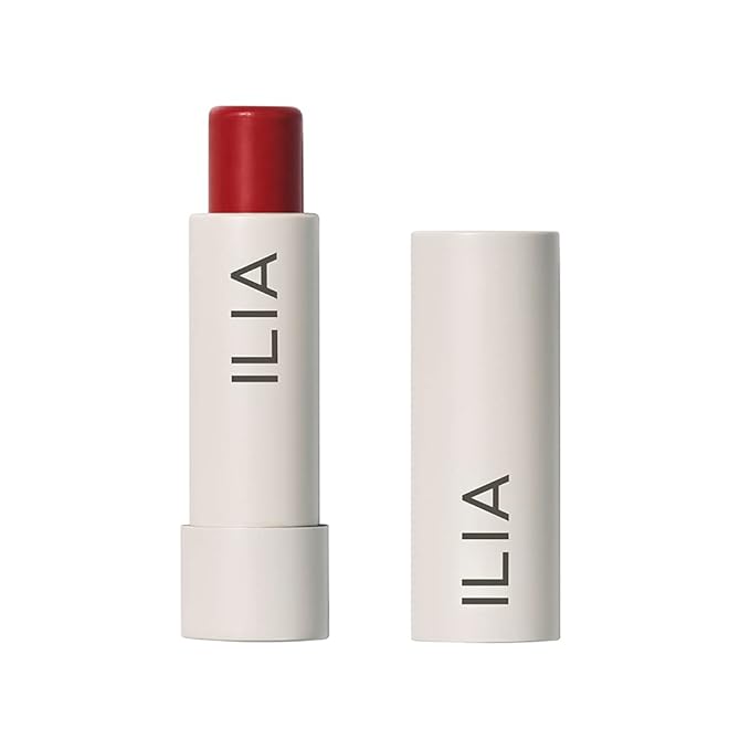ILIA - Balmy Tint Hydrating Lip Balm | Non-Toxic, Cruelty-Free, Moisturizing + Sheer, Buildable Lip Color (Heartbeats, 0.15 oz | 4.4 g)-GlimoraGlow