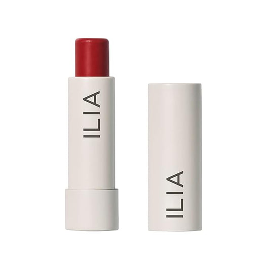 ILIA - Balmy Tint Hydrating Lip Balm | Non-Toxic, Cruelty-Free, Moisturizing + Sheer, Buildable Lip Color (Heartbeats, 0.15 oz | 4.4 g)-GlimoraGlow