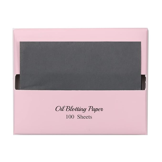 [600 Counts Refills Only] Natural Bamboo Charcoal Oil Blotting Sheets for Face with Mirror Case and Refills-GlimoraGlow