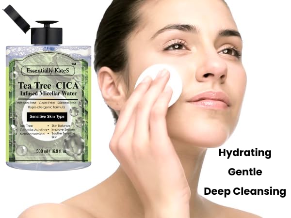 Micellar Water 500ml (16.9 Fl oz), a Jumbo size, Effectively Removes Eye & Face Make-up, No Oil and No Alcohol - Very Moisturizing and Not Painful, a Korean Skin Care-GlimoraGlow