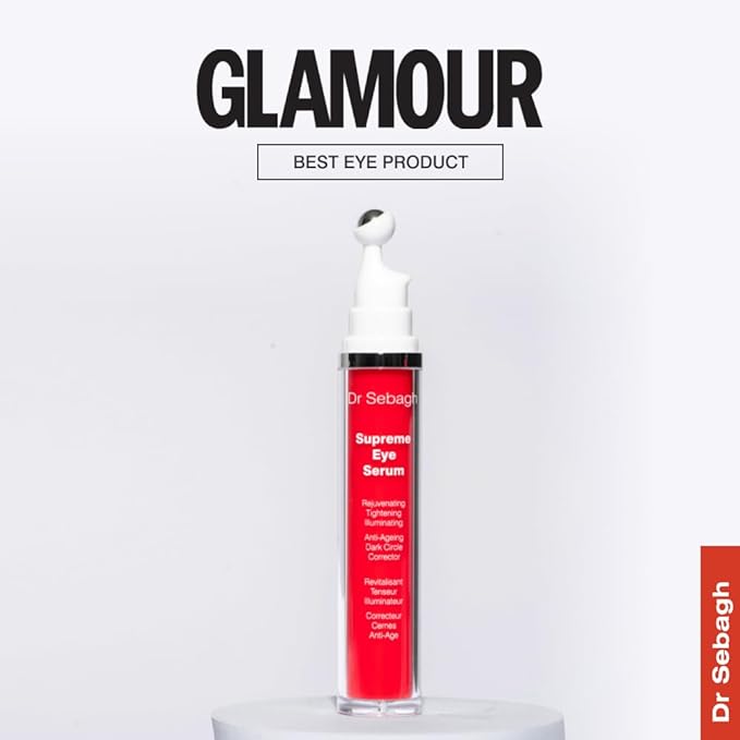 Dr Sebagh® Suprême Under Eye Tightening Serum [ADVANCED ROLL-ON FORMULA] - Under Eye Dark Circle, Puffiness, Fine Lines & Eye Bags Remover - Eye Serum Anti-Aging Wrinkles - Eye Treatment (0.51 fl Oz)-GlimoraGlow