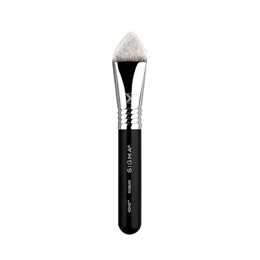 Sigma Beauty 4DHD Kabuki Brush – Pyramid-Shaped Kabuki Makeup Brush for Blending Concealer and Powder on Spots, Scars, Crevices and Under Eye - Offers Precise Application & Detailed Coverage-GlimoraGlow