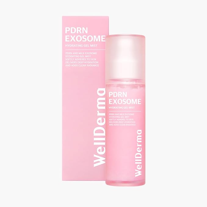 WELLDERMA PDRN Exosome Gel Mist, 100ml / 3.38 fl.oz – Hydrating & Soothing Hydrogel Face Mist with Collagen, Peptides, Hyaluronic Acid, and Botanical Extracts for Daily Skincare-GlimoraGlow