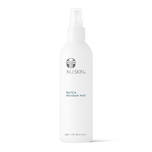 Nu Skin NaPCA Moisture Mist | Revitalizing Moisturizer & Cooling Mist with Hyaluronic Acid | Hydrating Spray for Face, Body & Hair | Sodium PCA for All Skin Types | 8 oz | 1 Pack-GlimoraGlow