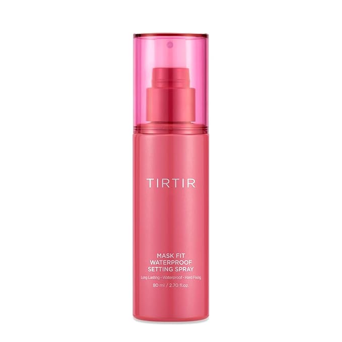 TIRTIR Waterproof Setting Spray – 24 Hour Long Lasting Fix, Sweatproof Water Resistant Makeup Finisher – Ethanol Free, Semi Matte Finish for Oily Skin – Korean Makeup Fixer-GlimoraGlow