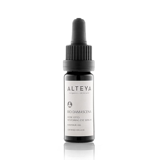 Alteya Organics Eye Serum USDA Certified Organic Skin Care 0.34 Fl Oz/10 mL Bio Damascena Award-Winning Eye Treatment With Organic Bulgarian Rose Oil Rejuvenating, Revitalizing and Clarifying-GlimoraGlow