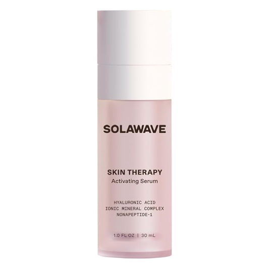 Solawave Wand Skin Therapy Activating Serum | Hyaluronic Acid and Peptides | Enhance Skincare Device Results | Hydrating Microcurrent Galvanic Current | Wrinkle Smoothing-GlimoraGlow
