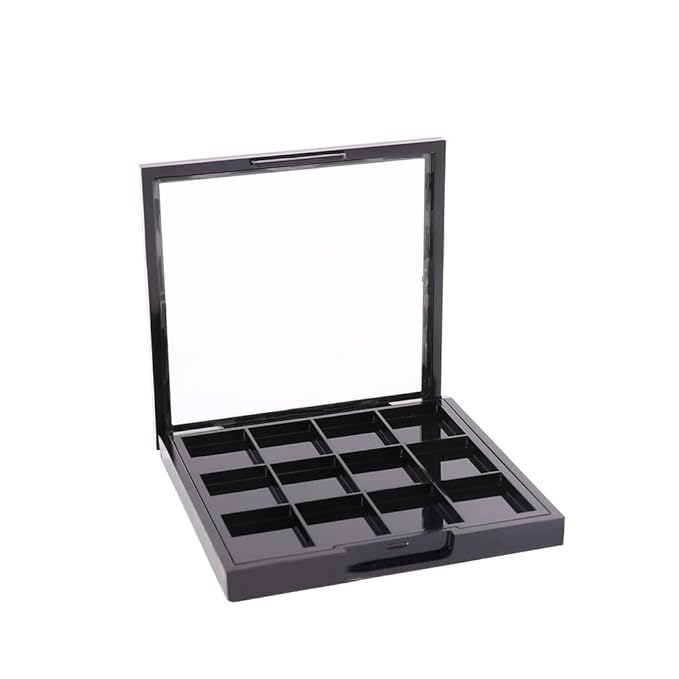 12 Grids Empty Eyeshadow Palette DIY Eyeshadow Makeup Palette Lipstick Container Empty Makeup Storage Box for Blush Lipstick-GlimoraGlow