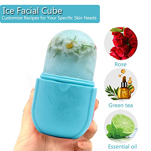 Upgraded Silicone Ice Roller for Face Massage and Skin Care - Facial Beauty Tool for Eyes, Gua Sha and Cooling-GlimoraGlow