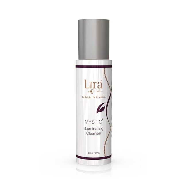 Lira Clinical MYSTIQ iLuminating Cleanser - Moisturizing Face Wash with Vitamin C, Orange Plant Stem Cells, and Plant Extracts - Gentle Facial Cleanser Supports Skin Barrier and Hydration - 6 Oz-GlimoraGlow