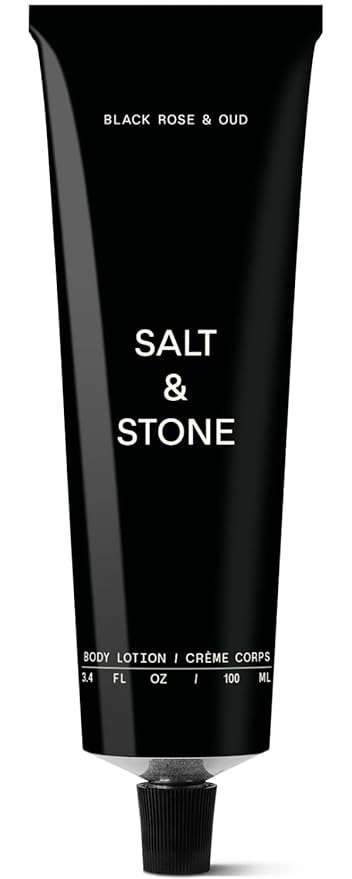 Salt & Stone Body Lotion for Women & Men | Hydrates, Nourishes & Softens Skin | Restores Dry Skin | Fast-Absorbing | Cruelty-Free & Vegan (100 ml) (Black Rose & Oud)-GlimoraGlow