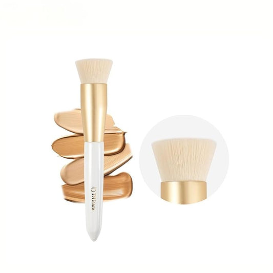 DUcare Flat Top Foundation Brush, Premium Contour Kabuki Brush, Professional Makeup Brush, Densely Packed Bristles, Multi-Purpose Face Buffing Blending Makeup Brushes for Liquid/Cream/Powder-GlimoraGlow
