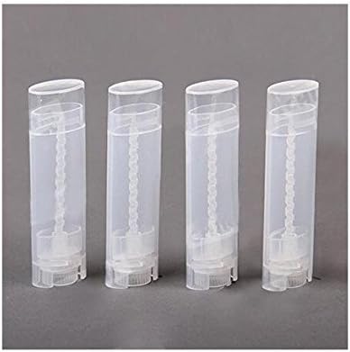 10PCS 4.5g/4.5ml Empty DIY Lip Tubes Holder Containers Vial Refillable PP Plastic Deodorant Crayon Travel Tube Pipe Bottle Lip Gloss Case DIY Lip Balm Gifts For Women Lady Girls(Transparent)-GlimoraGlow
