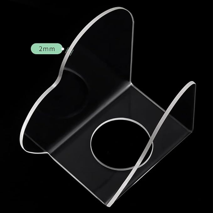 2 Pcs Clear Acrylic Nail Art Palettes Heart Shaped Nail Painting Plate Makeup Hand Palette Professional Cosmetic Mixing Palette for Beauty Salon-GlimoraGlow