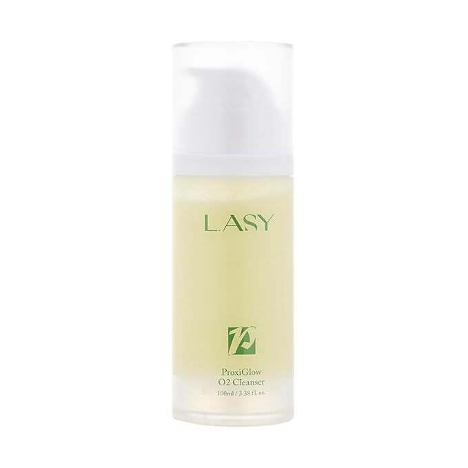 L.ASY ProxiGlow O2 Cleanser (3.4 fl.oz) – Oxygen-Infused Hydrating Facial Wash-GlimoraGlow