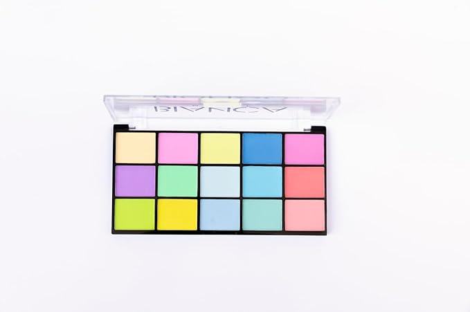 15 Colors Eyeshadow Palette | Versatile Range for Unlimited Eye Looks. (Pastel)-GlimoraGlow