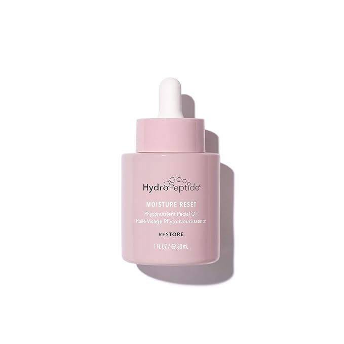 HydroPeptide Moisture Reset, Phytonutrient Facial Oil, Hydrate and Enrich Skin, Improves Skin Barrier Function, 1 Ounce-GlimoraGlow