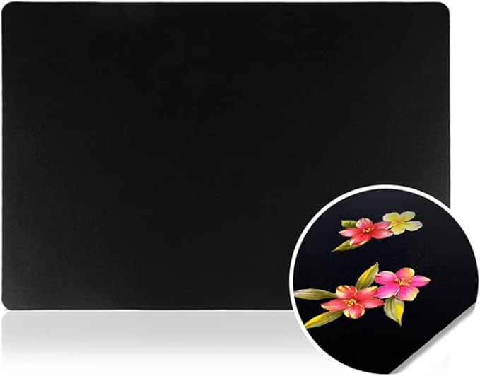 10Sheets Plastic Nail Art Palette Nail Painting Board Nail Drawing Board Nail Painting Mixed Color Palettes Paint Mixing Palette for Nail-Art Beauty Salon Color Cream Mixing, Black-GlimoraGlow