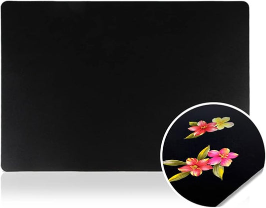 10Sheets Plastic Nail Art Palette Nail Painting Board Nail Drawing Board Nail Painting Mixed Color Palettes Paint Mixing Palette for Nail-Art Beauty Salon Color Cream Mixing, Black-GlimoraGlow