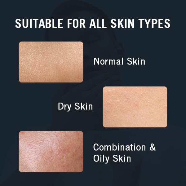 Mens Face Moisturizer, Hydrates Dry Skin, Soothes Irritation, Eliminates Razor Burn & Redness, Daily Use Moisturizing Face Cream, Anti Aging & Anti Wrinkle, Fragrance Free, No Sticking, No Strong Odor-GlimoraGlow