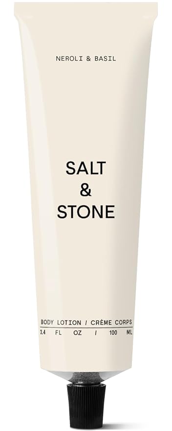 Salt & Stone Body Lotion for Women & Men| Scented Daily Body Lotion | Hydrates, Nourishes & Softens Skin | Restores Dry Skin | Fast-Absorbing | Cruelty-Free & Vegan (100 ml) (Neroli & Basil)-GlimoraGlow