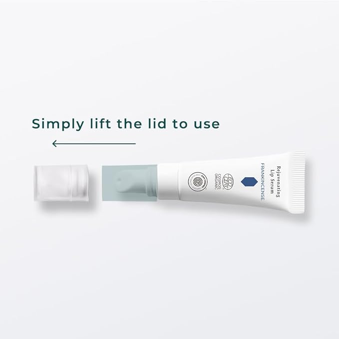 INNA Organic Lip Serum, Moisturizing, Fine Line Care & 100% Vegan, EWG & COSMOS Certified | Frankincense Essential Oils Infused Skin Care | Luxury Clean Beauty-GlimoraGlow