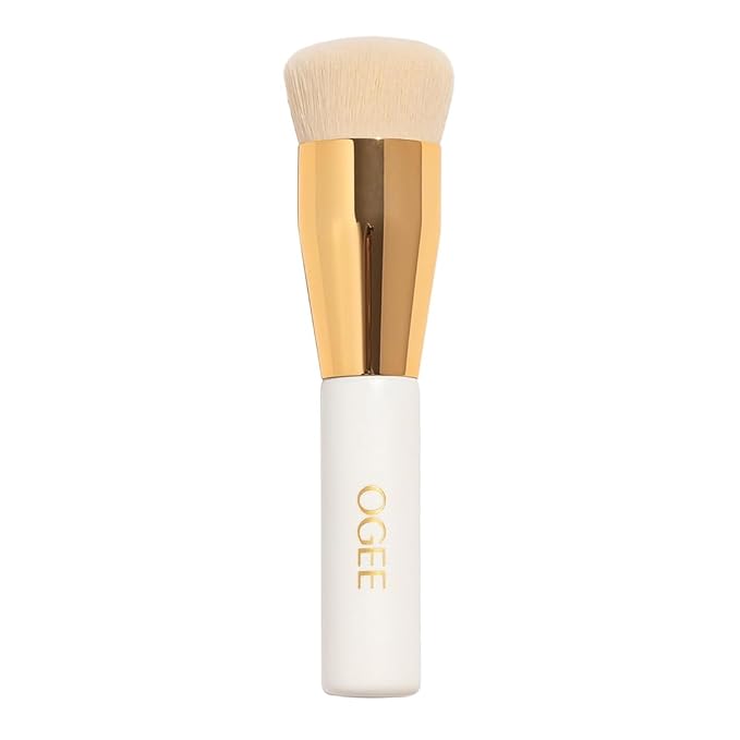 Ogee Professional Quality Makeup Brush - Ultra-Soft Base Brush with Vegan Bristles for Flawless Liquid Makeup Application - Premium Foundation Brush for Liquid Makeup-GlimoraGlow