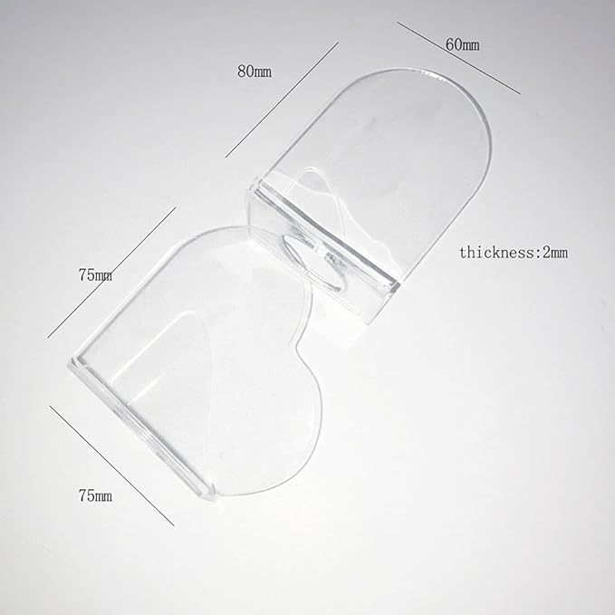 1 Pack Transparent Acrylic Nail Art Hand-held Palette Nail DIY Art Design Paint Color Mixing Manicure Tool, Heart Shaped-GlimoraGlow