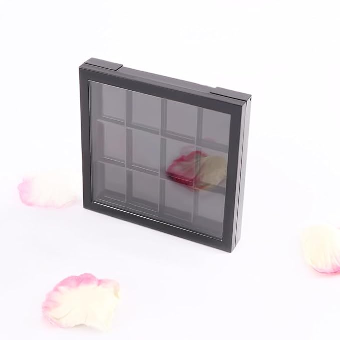 12 Grids Empty Eyeshadow Palette DIY Eyeshadow Makeup Palette Lipstick Container Empty Makeup Storage Box for Blush Lipstick-GlimoraGlow