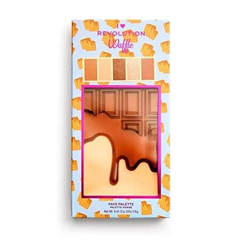 I Heart Revolution - CHOCOLATE FACE PALETTE - Contouring palette - WAFFLE-GlimoraGlow
