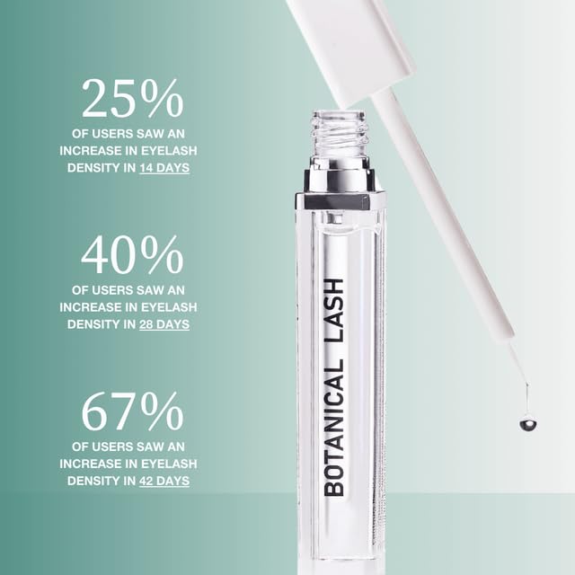 Contours Rx Botanical Lash & Brow Enhancing Serum – Organic, Drug-Free Growth Formula with Peptides & Botanicals – Strengthens, Hydrates & Nourishes – 5ml-GlimoraGlow